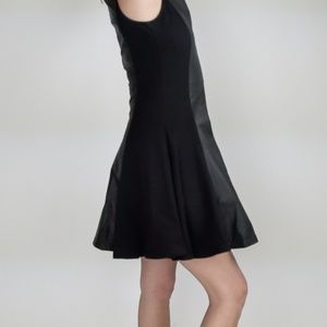 Leather Panel Dress